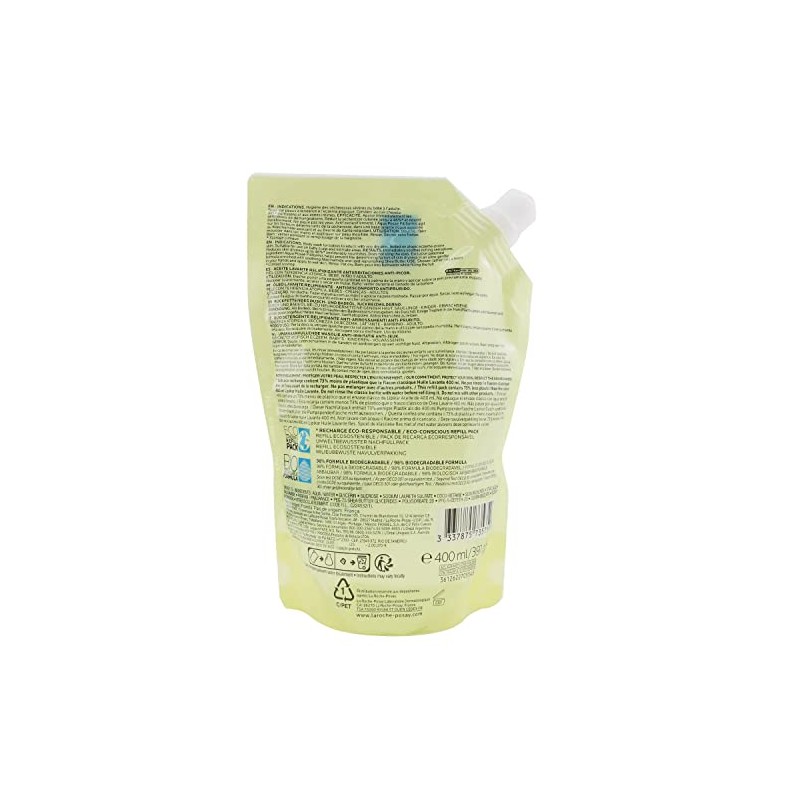 La Roche-Posay Lipikar AP+ Eco-Refill Cleansing Oil 400ml