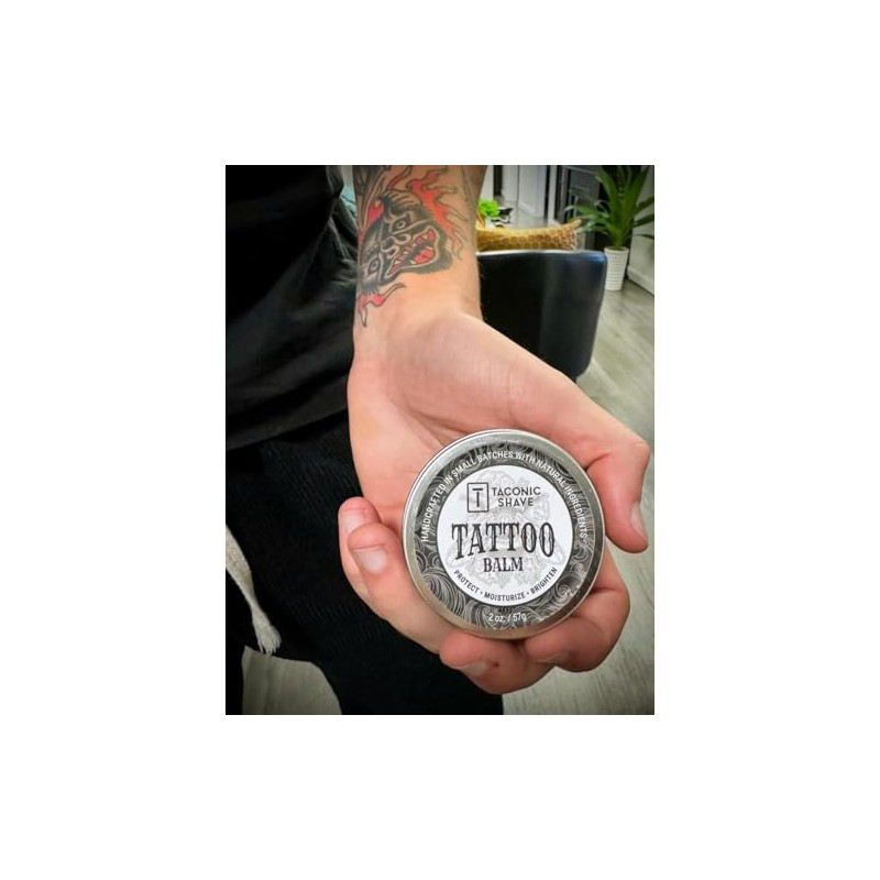 Taconic Bálsamo para tatuajes ultrahidratante: curación totalmente natural para tatuajes