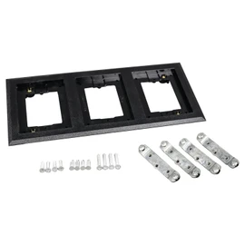 Legrand Wiremold 837PCC-BLK OmniBox/Modulink Triple Gang Rectangular Plastic Carpet Flange, Black (1 Pack)