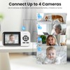Simyke Smart Baby Monitor with 2 Cameras and Audio,App,Long Range,Night