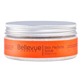 Skin Perfecto Face Scrub 150ml, Purifying Exfoliating Scrub Cream with Micro Hazelnut Granules for Deep and Intensive Face Scrub for Women and Men By Bellevue London