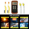 DANOPLUS Digital K Type Thermometer with 4 Thermocouples, Dual Channels
