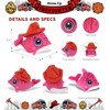 DolliBu Pink Dolphin Firefighter Stuffed Animal with Name Personalization -