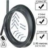 SPARES2GO 3 m Cut to Size Door Seal for Hotpoint