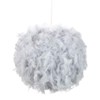 Eye-Catching and Modern Real Natural Grey Feather Decorated Small Pendant
