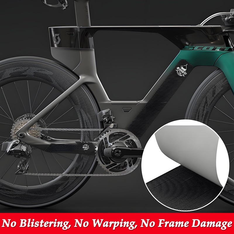 CHENNAN Bicycle Frame Protection Carbon Sticker Bicycle Frame Protection Sticker