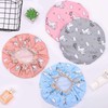 Gorros de ducha de unicornio para cabello largo y grueso,