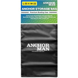 Heavy Duty Anchor Bag for Boats – 33” x 22” Waterproof Rope Bag for Anchors, Floats, Life Jackets & Bumper Storage Boat Anchor Bags