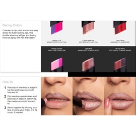 Limited Edition Younique Duet Lipstick HITTING IT OFF - BRIGHT PURPLE TO HOT PINK