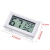 Digital Thermometer/Hygrometer, LCD Thermometer, Built-in Sensor, Environmental Checker, Small Size,