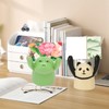 4Pcs Desktop Card Holder Resin Cartoon Animal Shape Cute Message