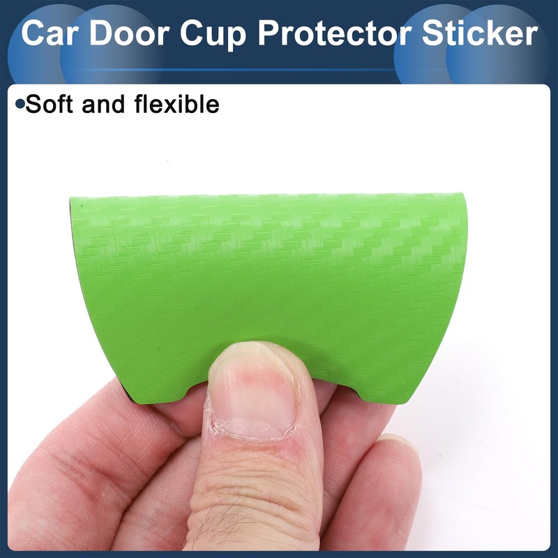 INFINAUTO 3D Car Door Handle Scratch Protector, 68x85mm Removable Magnetic