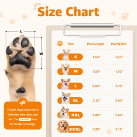 Dog Paw Protector Pads for Senior Dogs - Anti-Slip Dog Toe Grips Pads with Strong Traction for Hardwood Floors & Slippery Floors, Dog Shoes Boots Socks Replacement, 12 Sets (48pcs) Pink L