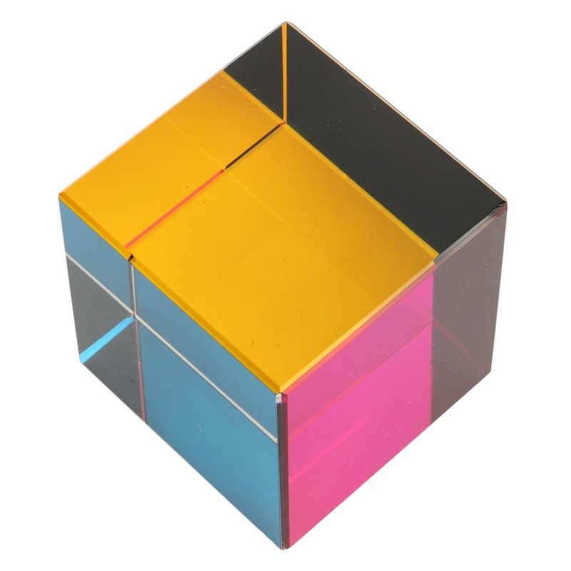 Color Cube Optical 6 Sides Cube Optical Cube Prism for