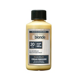 Jerome Russell Bblonde Maximum Lift Cream Peroxide 20 Vol - Permanent Blonde Hair Dye for Blonde to Light Brown Hair Colour, Hair Bleach with 6% Peroxide & Avocado Oil, Lifts 4-5 Shades, 75ml