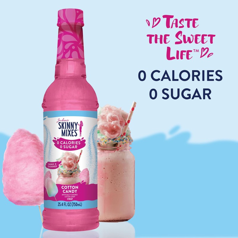 Jordan's Skinny Mixes Skinny Syrup Cotton Candy Flavored Zero Calorie