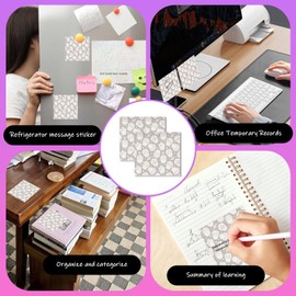 AUEKLLW Sticky Notes 3x3 Inches, 2 Pads Cute Colorful Self-Stick Note Pads, Easy to Post for Home, Office and Daily Life Organization Luxury Skull