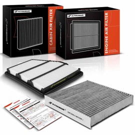 A-Premium 2-PC Engine & Cabin Air Filter with Activated Carbon Compatible with Nissan Altima 2019 2020 2021 2022 2023 2.5L