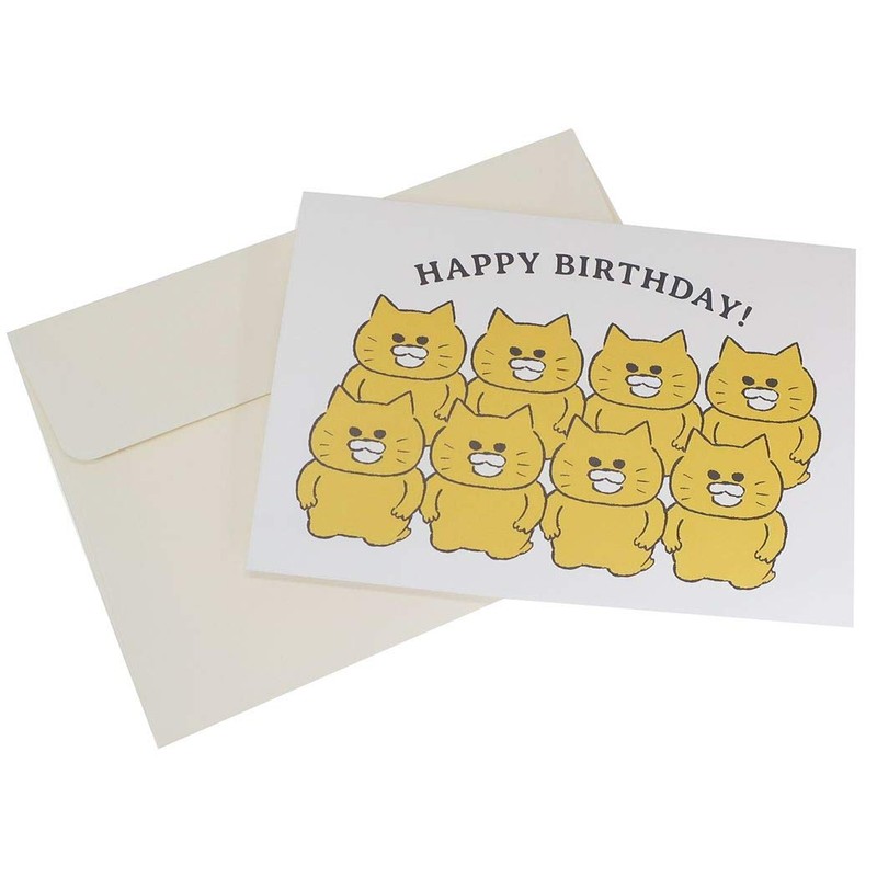POP-UP Birthday Card [Greeting Card] Noraneko Gudan / Congratulations