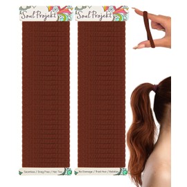 Soul Projekt Auburn Hair Bobbles 60 Pack 4mm, Hair Bands for Women and Girls, Bobbles for Red and Ginger Hairs, Ladies Coloured Hairband Accessories, Snag Free Kids Hairties
