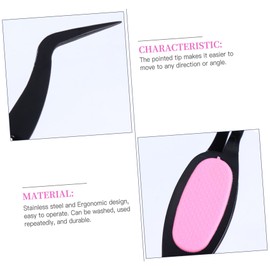 Angoily 4pcs Stainless Steel Craft Tweezers Comfortable Grip for Precision Alignment Jewelry Electronics and Various Craft Projects Easy to Clean