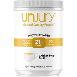 Whey Protein Powder – Chicken Soup Flavour, 21g 100% Whey Isolate, Low Carb, Sugar-Free, Gluten-Free, Certified Kosher – 15 Servings