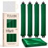 Heatless Curls Overnight, 4PCS Jumbo Velvet Curling Rods, Green