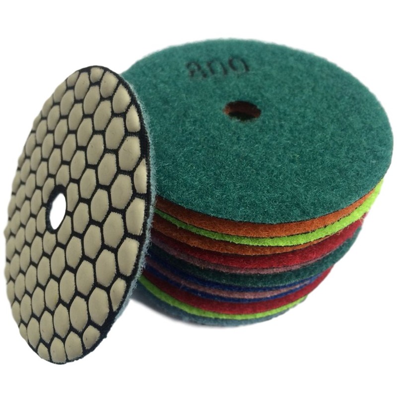 Konfor Marble Granite Diamond Polishing Pads 80mm 7pcs Set 50-3000#
