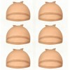 Sunwell 6 pieces Light Brown Wig Cap Stocking Wig Caps
