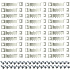 Yosawa 100 Pcs Sawtooth Picture Hangers Decor Picture Frames Hangers with Screws for Hanging Photos Clock Paintings Artwork Picture Frame Hook（Silver/C）