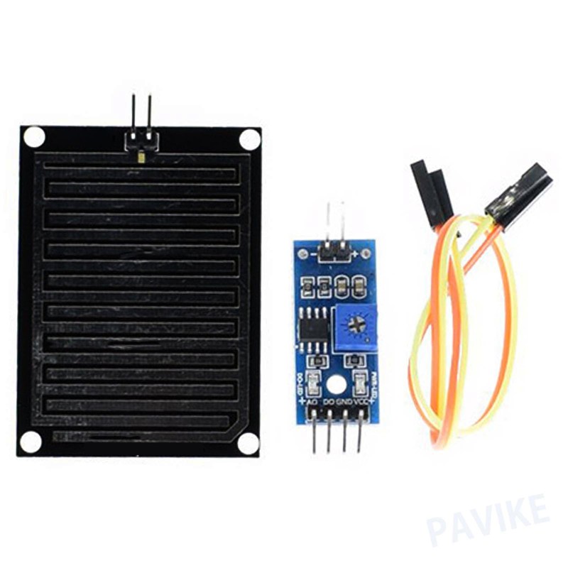 PAVIKE Rain Detector Module, Rain Sensor, Rainwater Detection, Set of
