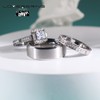 LOVERSRING Couple Ring Bridal Set His Hers Women 10k White