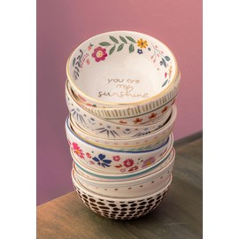 Karma, Colorful Ring Bowl, Colorful Trinket Tray, Decorative Ceramic Trinket Dish, Jewelry Dish Tray for Rings, See Beauty in All Things