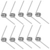 Swpeet 10Pcs 90 Degree Stainless Steel Torsional Springs 2mm Wire