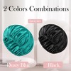 2 PCS Satin Bonnet Double Layer Sleep Hair Silk Bonnet