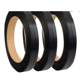 Leader (2 Rollos Fleje) 1/2 + Mil Grapa  Negro, Plástico Uso Manual