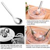 2Pcs Cactus Peeler Spoon, Stainless Steel Rice Meat Dumplings Spoon