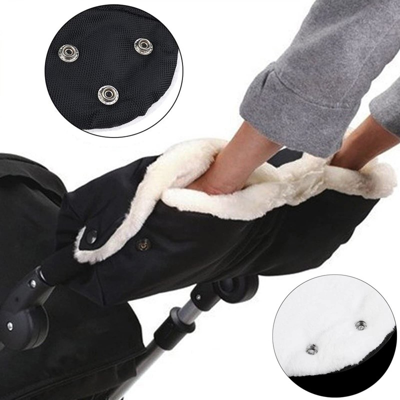 Stroller Hand Muffs, Pushchair Gloves Hand Gloves Waterproof Anti-Freeze Extra