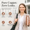 Pure Copper Water Bottle 1 Liter – Leak-Proof Ayurvedic Coppers