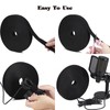 1"x60ft Hook and Loop Roll Double-Sided Strips, Adjustable Fastening Cable