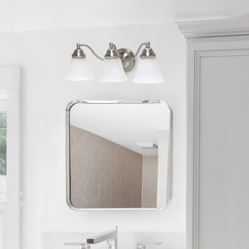 Simple Designs VT1023-BSN 19.25" Classic 3 Light Winding Metal and
