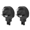 2PCS to IEC320 C5 Power Adapter 13A PDU Chassis Power