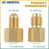 HZ-MONSTAR R410A R134A Adapters Mini Split Adapter Fitting Kit 5/16"