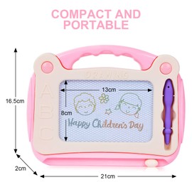 OSDUE Toddler Learning Toys for Little Girl Boy, Coloring Magnetic Drawing Board Erasable Doodle Sketch Pad with Stampers Cards, Birthday Travel Toys for 3 4 5 6 Years Kid