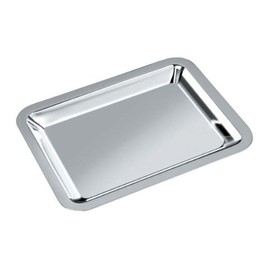 Ten Rectangular Tray Silver-Plated Cod.EL002 cm 13.25 x 10.5 x 2.5h by Varotto & Co.