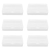 Playing Card Deck Cases Box: 6 Pcs Plastic Empty Playing