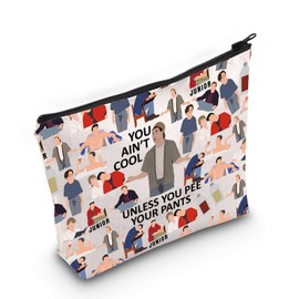 LEVLO Funny Madison Cosmetic Make Up Bag Adam Sandler Quote Gift You Ain't Cool Unless You Pee Your Pants Make Up Zipper Pouch Bag For Women Girls, You Ain't Cool Full, Cosmetic Bag