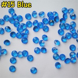 Time to Sparkle 1000 4.5MM Scatter Diamonds Table Crystals Acrylic Confetti Wedding Party (Blue)