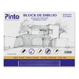 Block De Dibujo Marquilla Pinto 32x49 Cm 20 Hojas