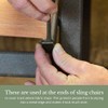 Sling Rail End Caps, Furniture Sliders, Fits Agio Brand Patio
